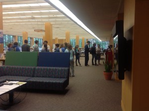 Finally, the line ends after crossing the entire library in a massive Z shape, ending in the Reference Room.